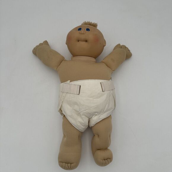 1985 Preemies Cabbage Patch Kid Doll Blue Eyes Blue Signature Factory CPK - Picture 2 of 16